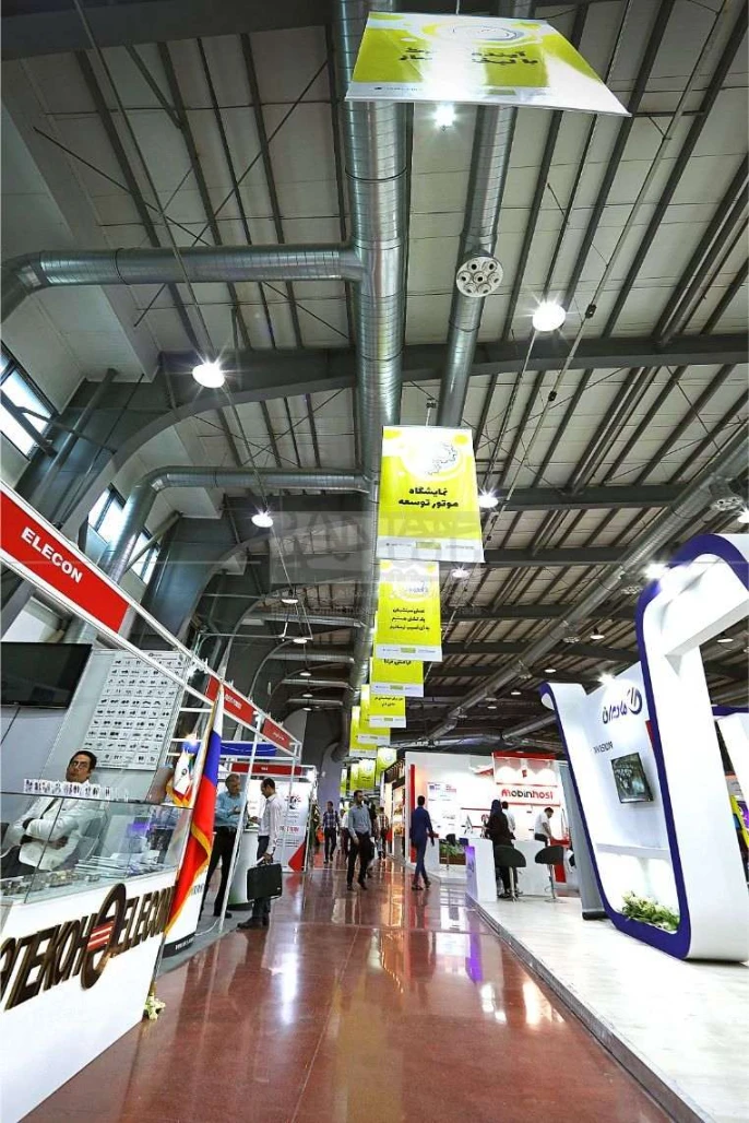 Hall 5 Hanging Banners with Motivation Phrases by Banian Omid Social Responsibilities